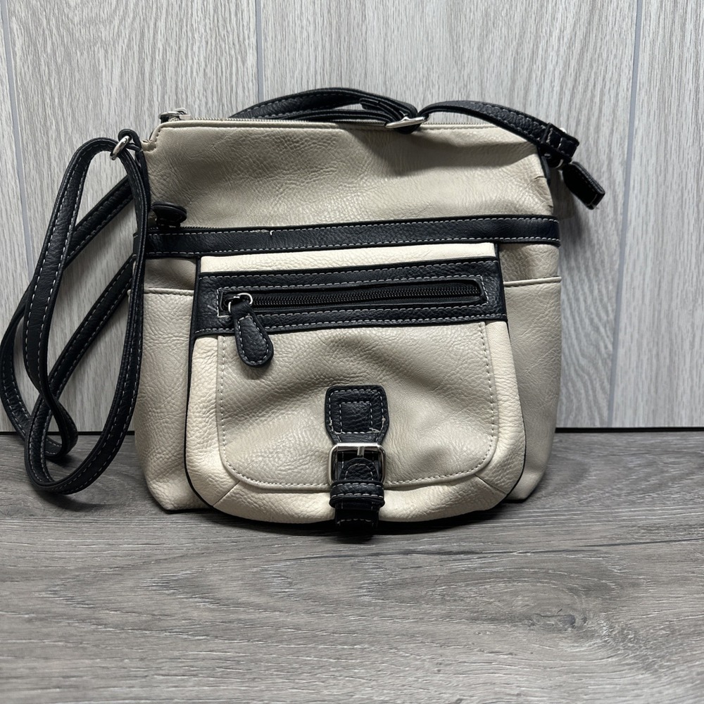 Crossbody Bag Women Small Cream Black Good Multi-Pocket Utility medium bag